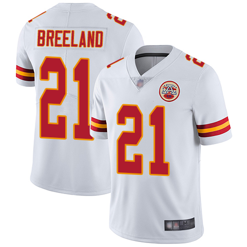 Men Kansas City Chiefs #21 Breeland Bashaud White Vapor Untouchable Limited Player Football Nike NFL Jersey